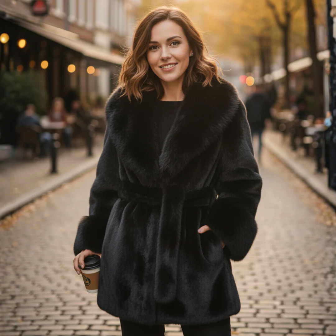 Ceylan Leopard Fur Coat - Image 12