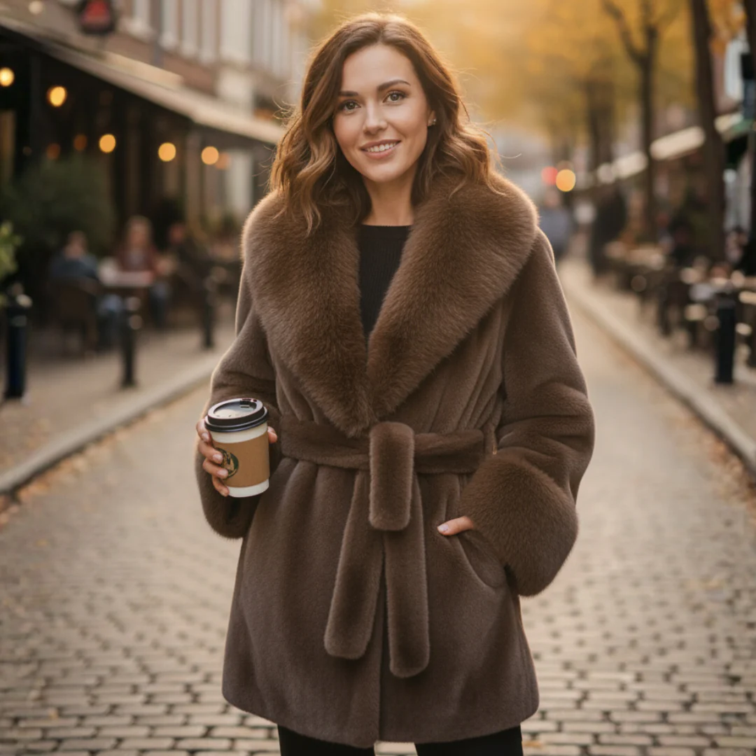 Ceylan Leopard Fur Coat - Image 13