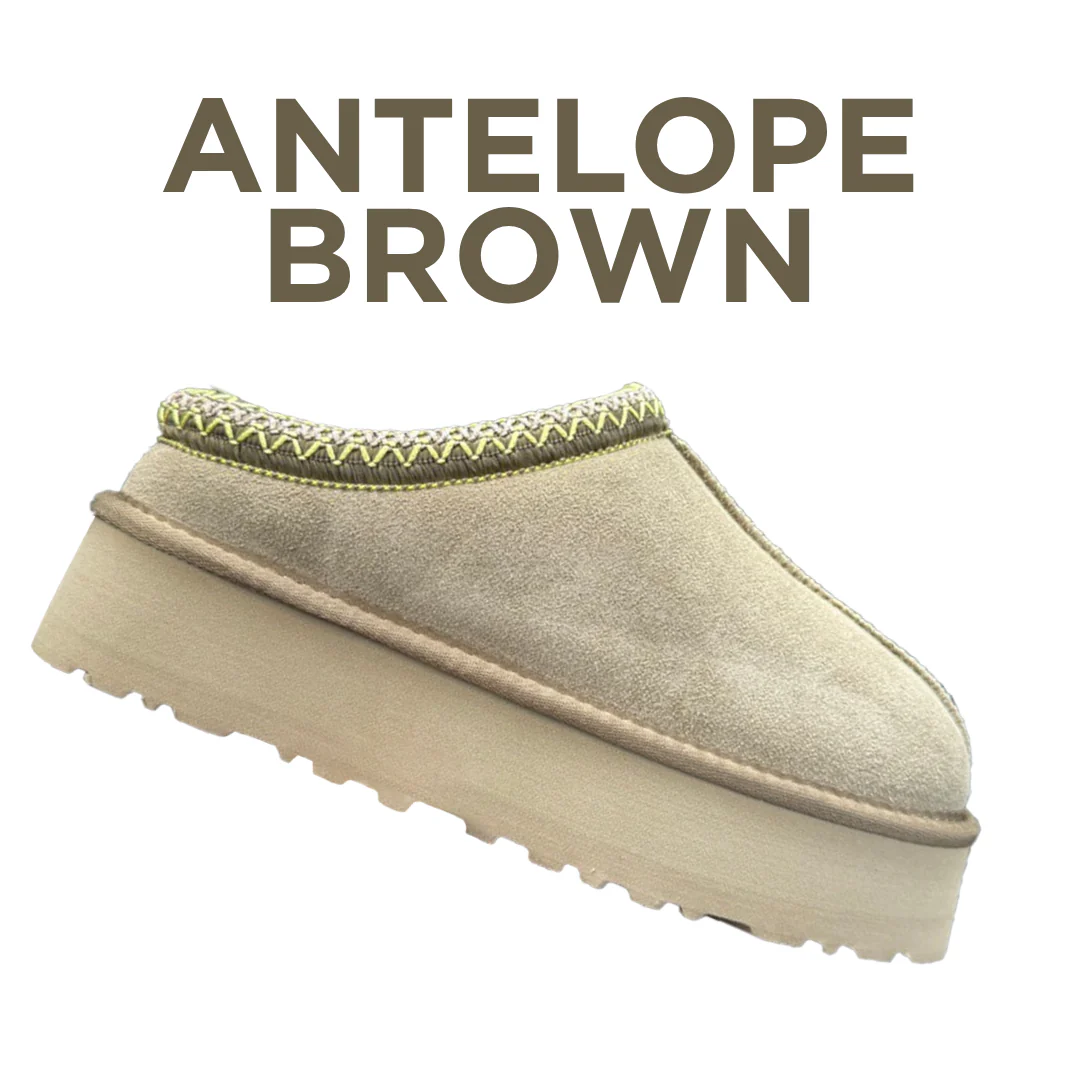 Ceylan Genuine Suede Fuzzy Slippers - Image 10