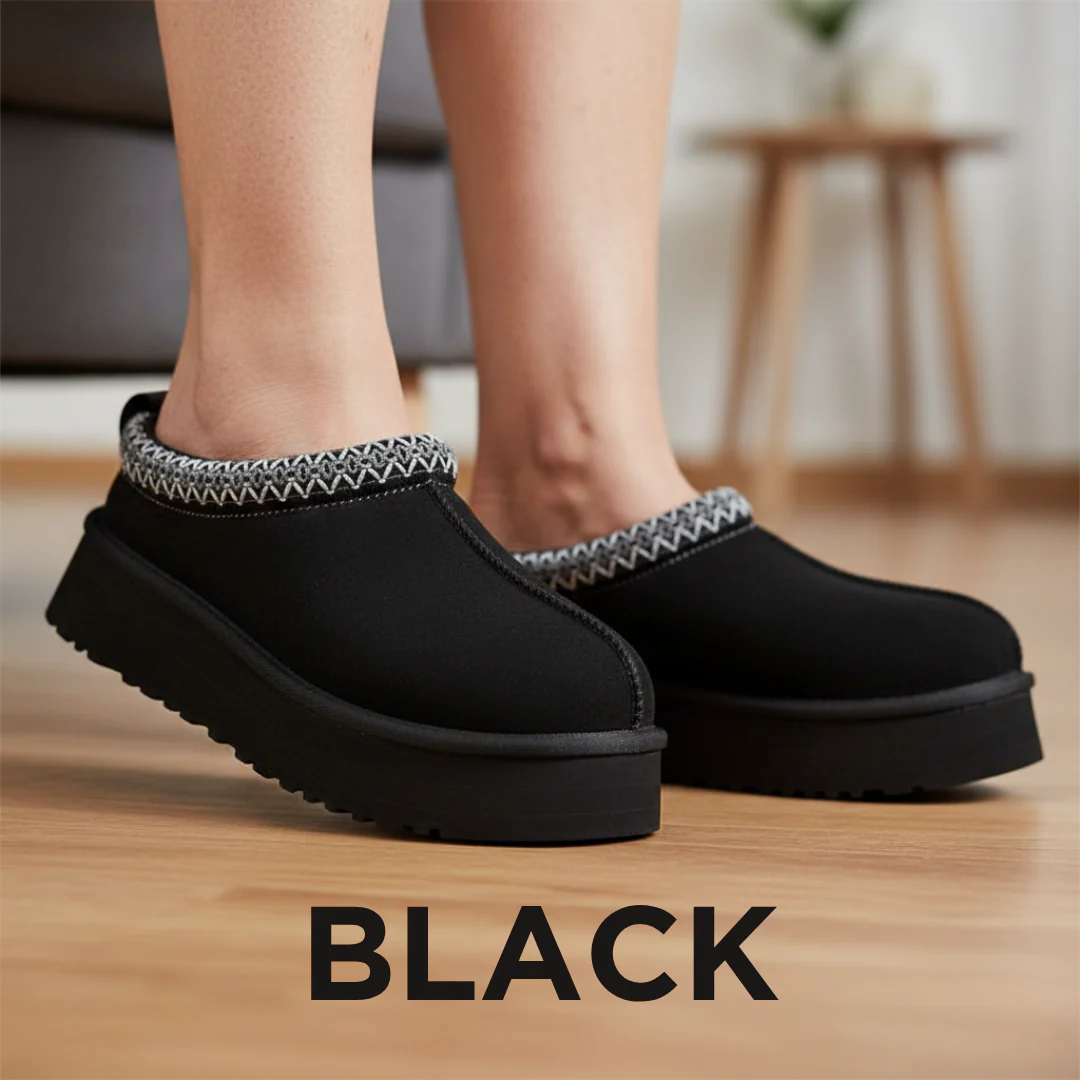 Ceylan Genuine Suede Fuzzy Slippers - Image 8