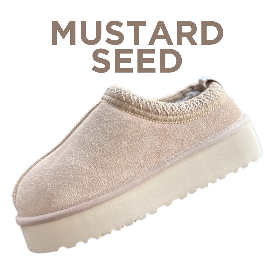 Ceylan Genuine Suede Fuzzy Slippers - Image 9