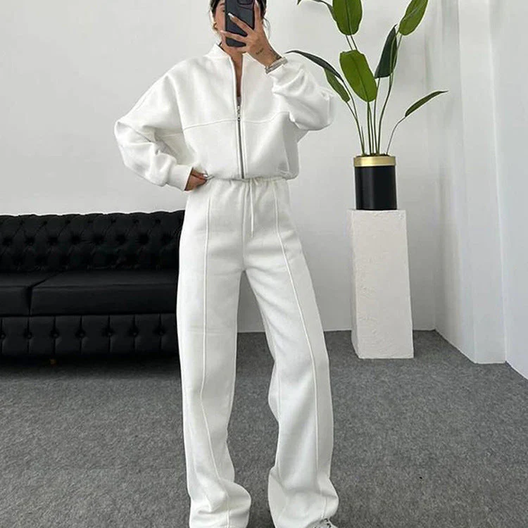 Ceylan Oversized Zip Up Sweatsuit Set - Image 10
