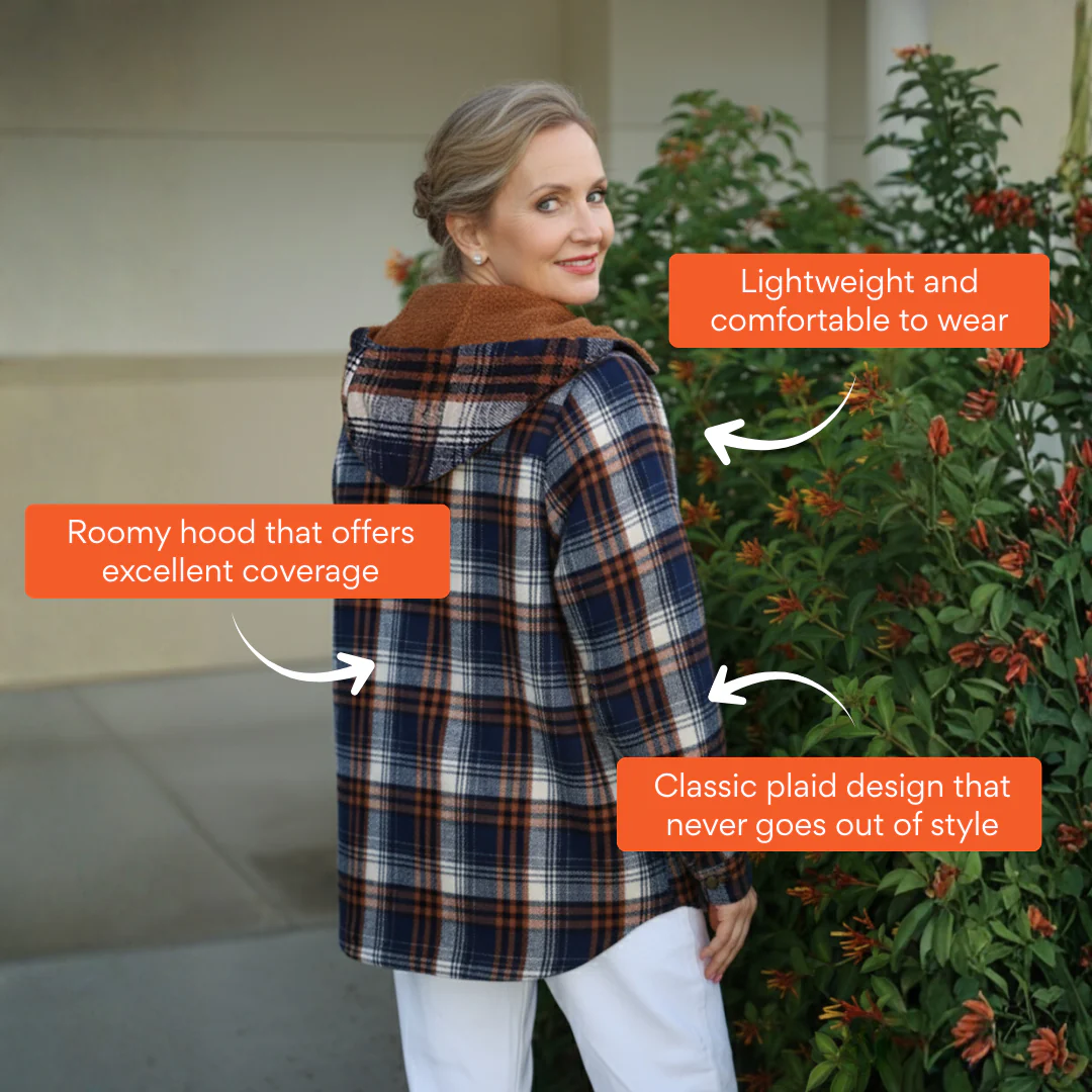 Ceylan Plaid Fleece Lined Jacket - Image 3