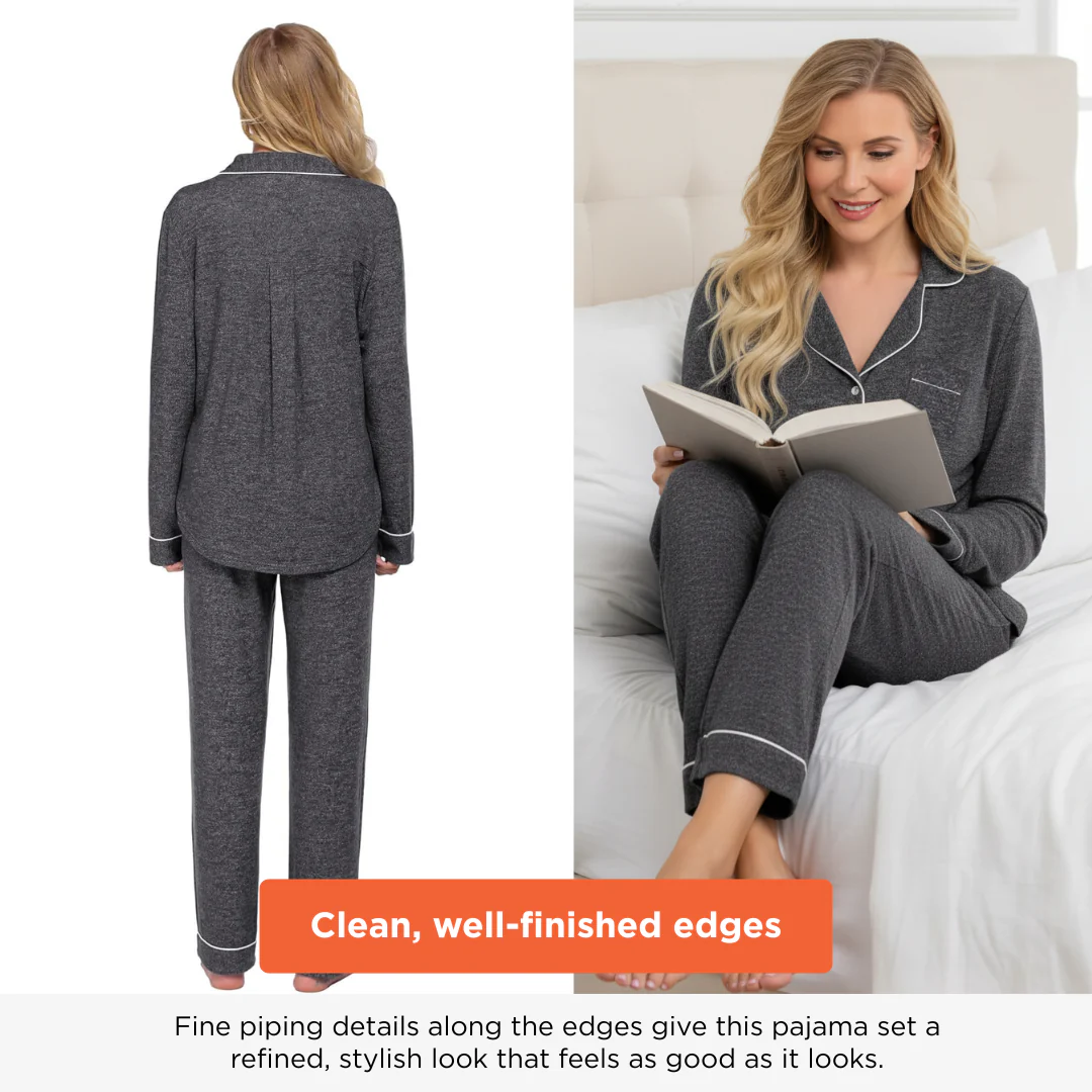 Ceylan Women’s Long Sleeve Pajama Set - Image 4