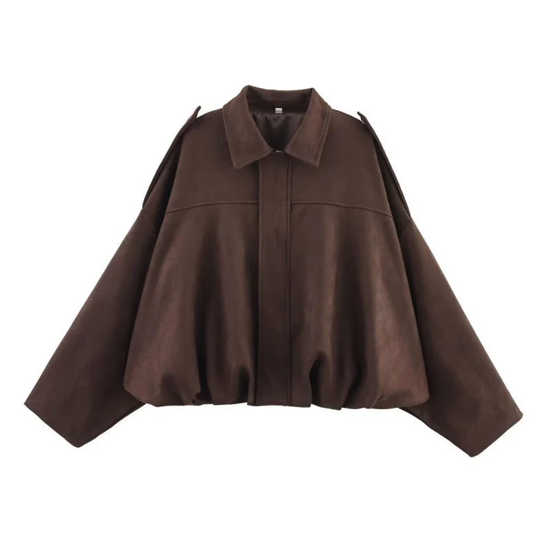 Ceylan Cozy Suede Bomber Jacket - Image 11