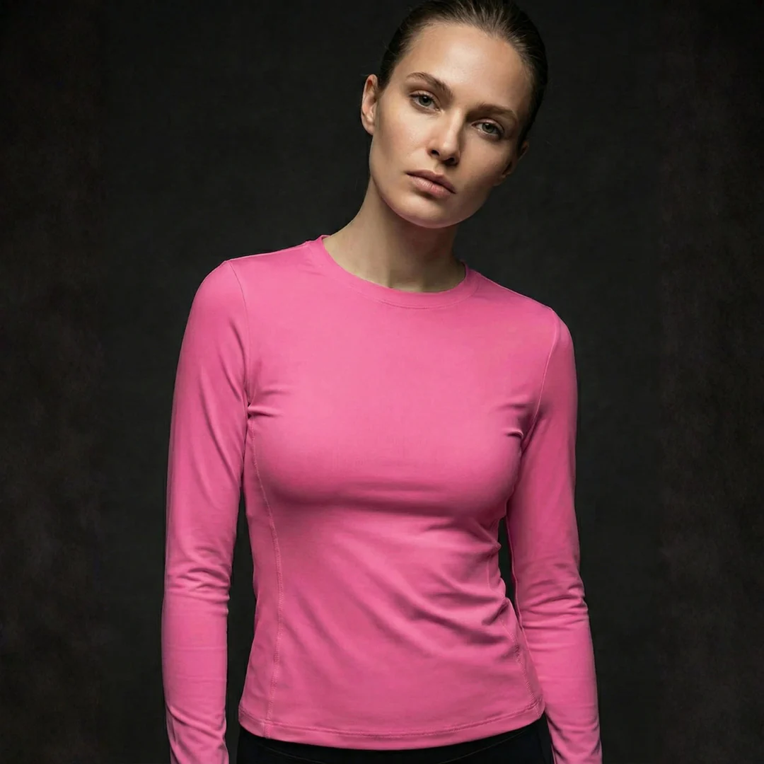 Ceylan T-Shirts 3pcs Women’s Slim Fit Long Sleeve Crew Neck Essential - Image 4