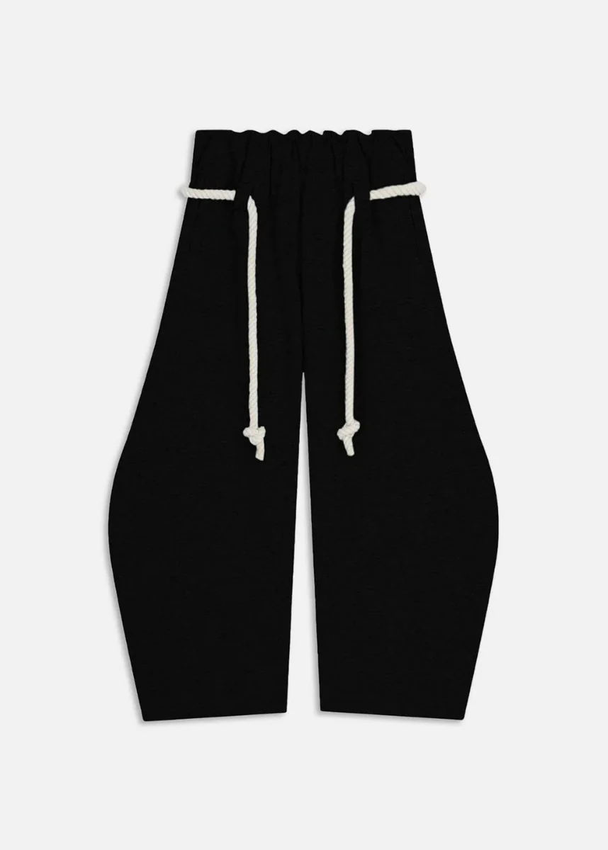 Ceylan Women’s Barrel Baggy Leg Sweatpants with Elastic Loop Waist - Image 3