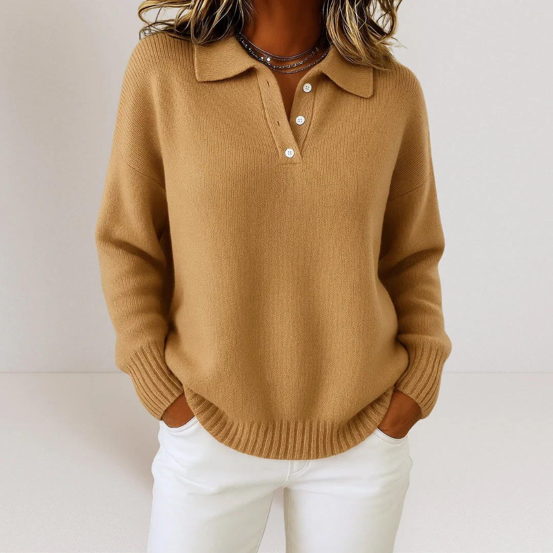Ceylan Women’s Cable Knit Sweater Chunky High Neck Fit - Image 6