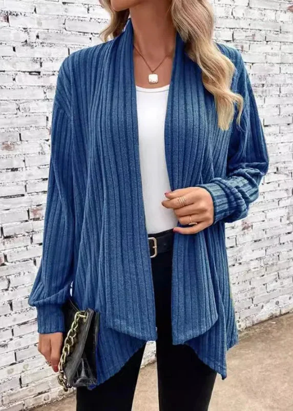 Ceylan Women’s Chunky Knit Cardigan Slouchy Open Front Coat - Image 2