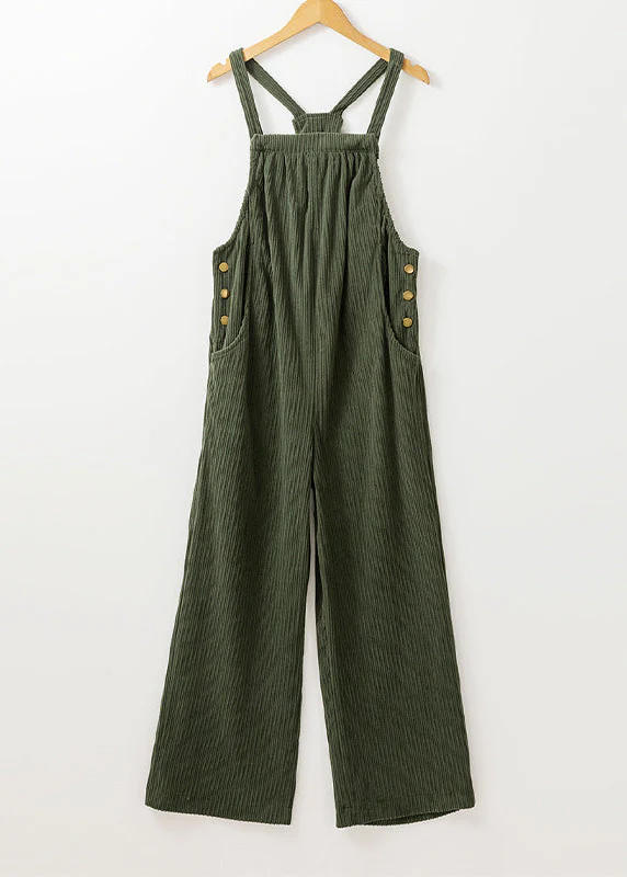 Ceylan Women’s Corduroy Overalls with Relaxed Wide Leg - Image 15