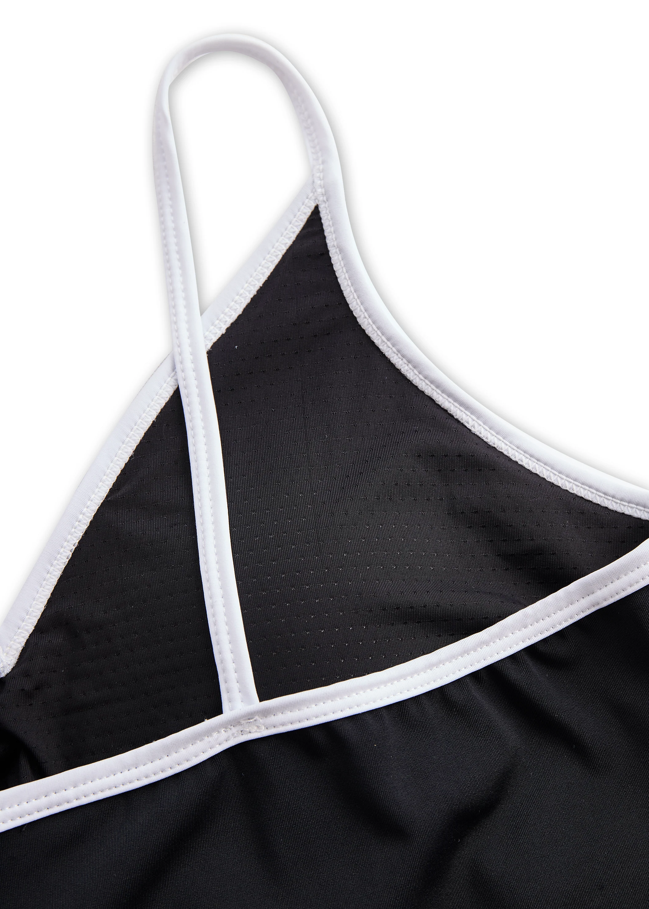 Ceylan Women’s Deep V-Neck One-Piece Swimsuit with Contrast Piping - Image 6