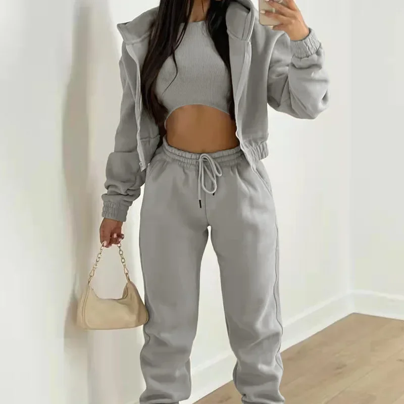 Ceylan Women’s Fitted 2-Piece Hoodie & Jogger Tracksuit - Image 2