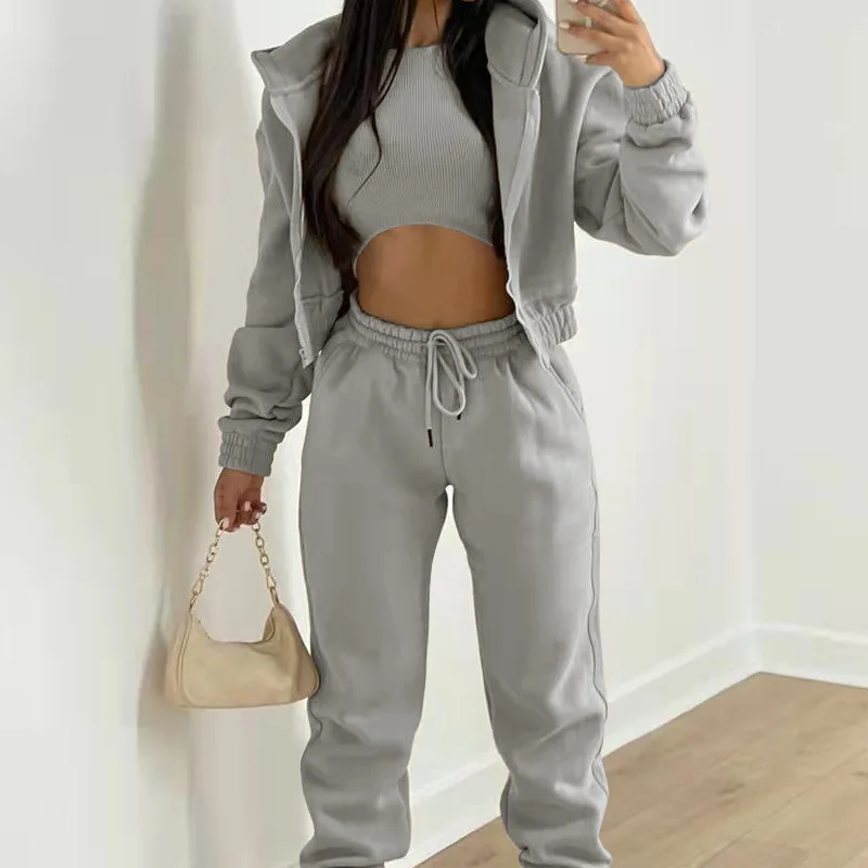 Ceylan Women’s Fitted 2-Piece Hoodie & Jogger Tracksuit - Image 7