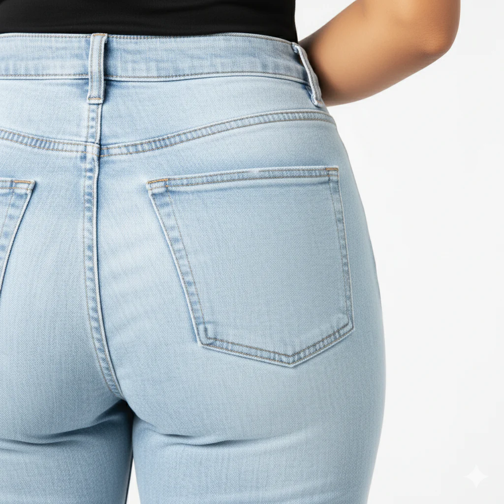 Ceylan Women¡¯s High Rise Flare Jeans Stretch Bell Bottom - Image 5