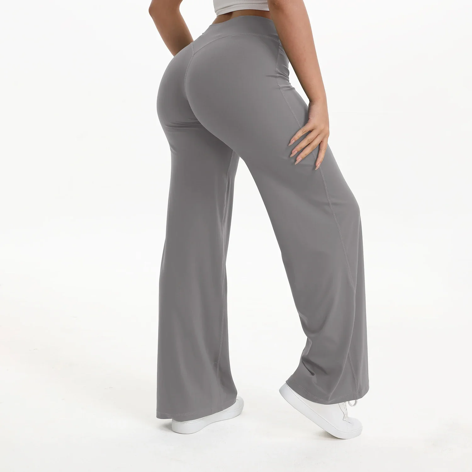 Ceylan Women’s High Waist Straight Leg Yoga Pants Stretch - Image 10
