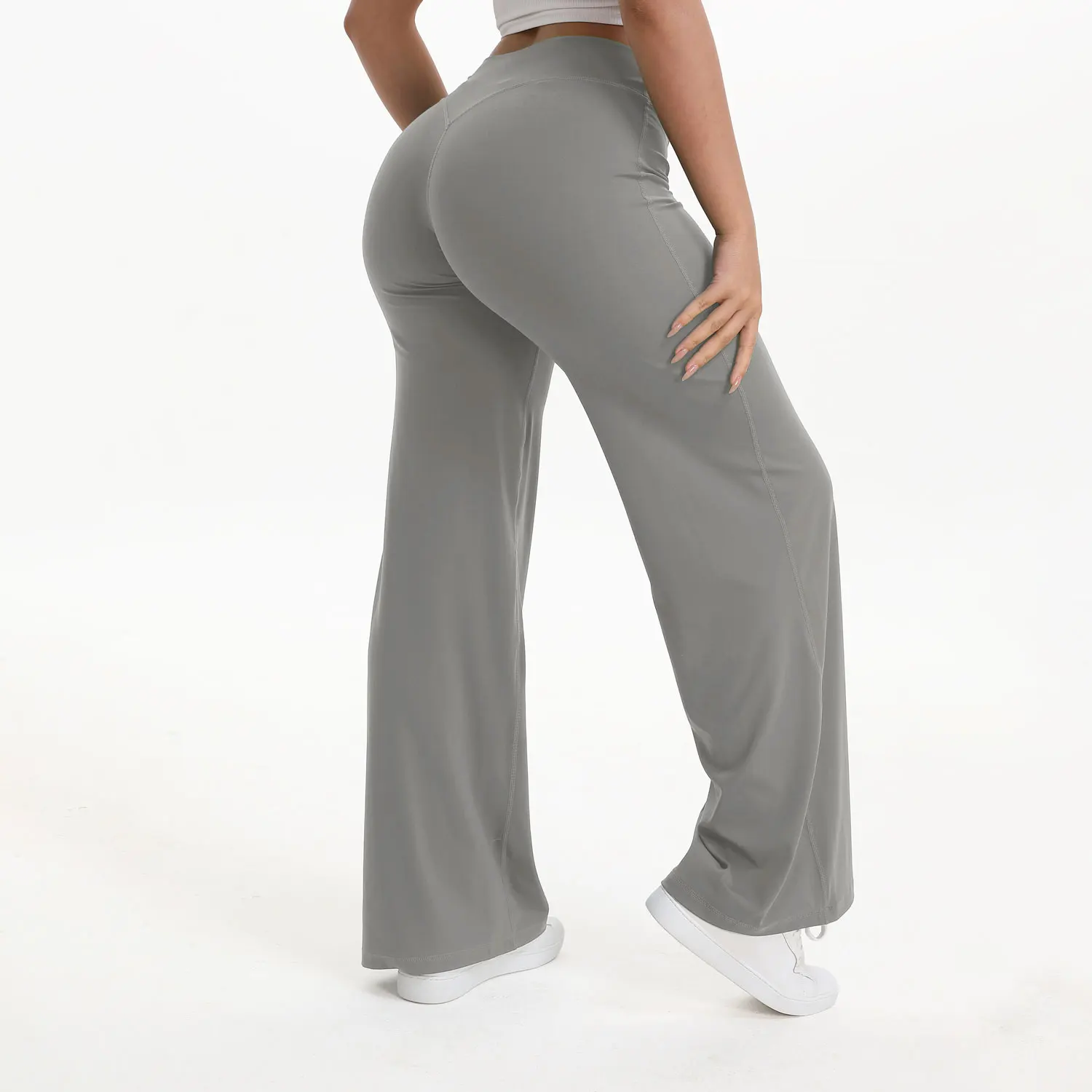 Ceylan Women’s High Waist Straight Leg Yoga Pants Stretch - Image 12
