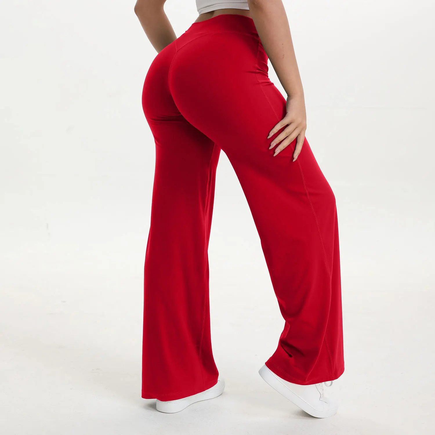Ceylan Women’s High Waist Straight Leg Yoga Pants Stretch - Image 13