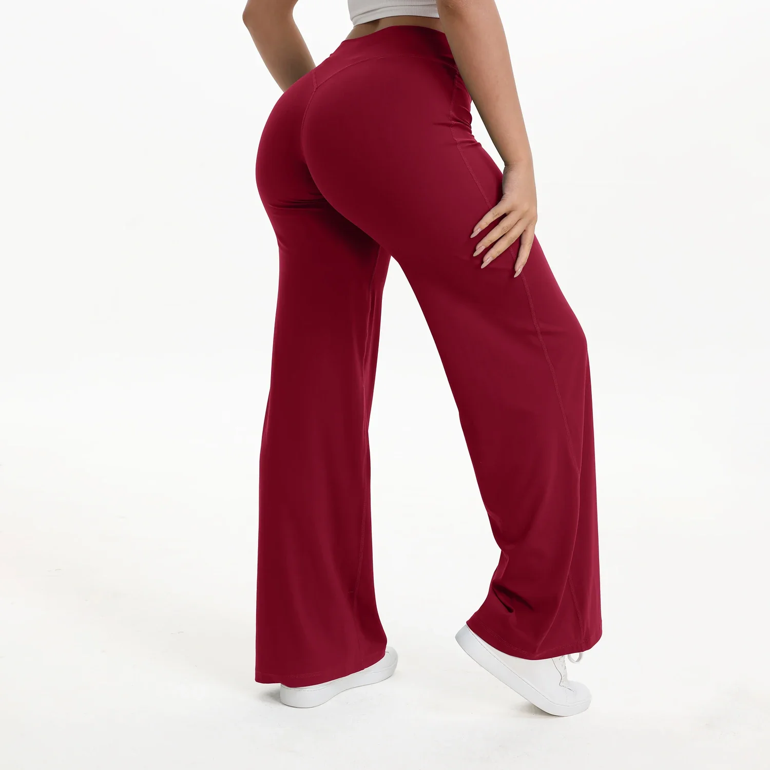Ceylan Women’s High Waist Straight Leg Yoga Pants Stretch - Image 17