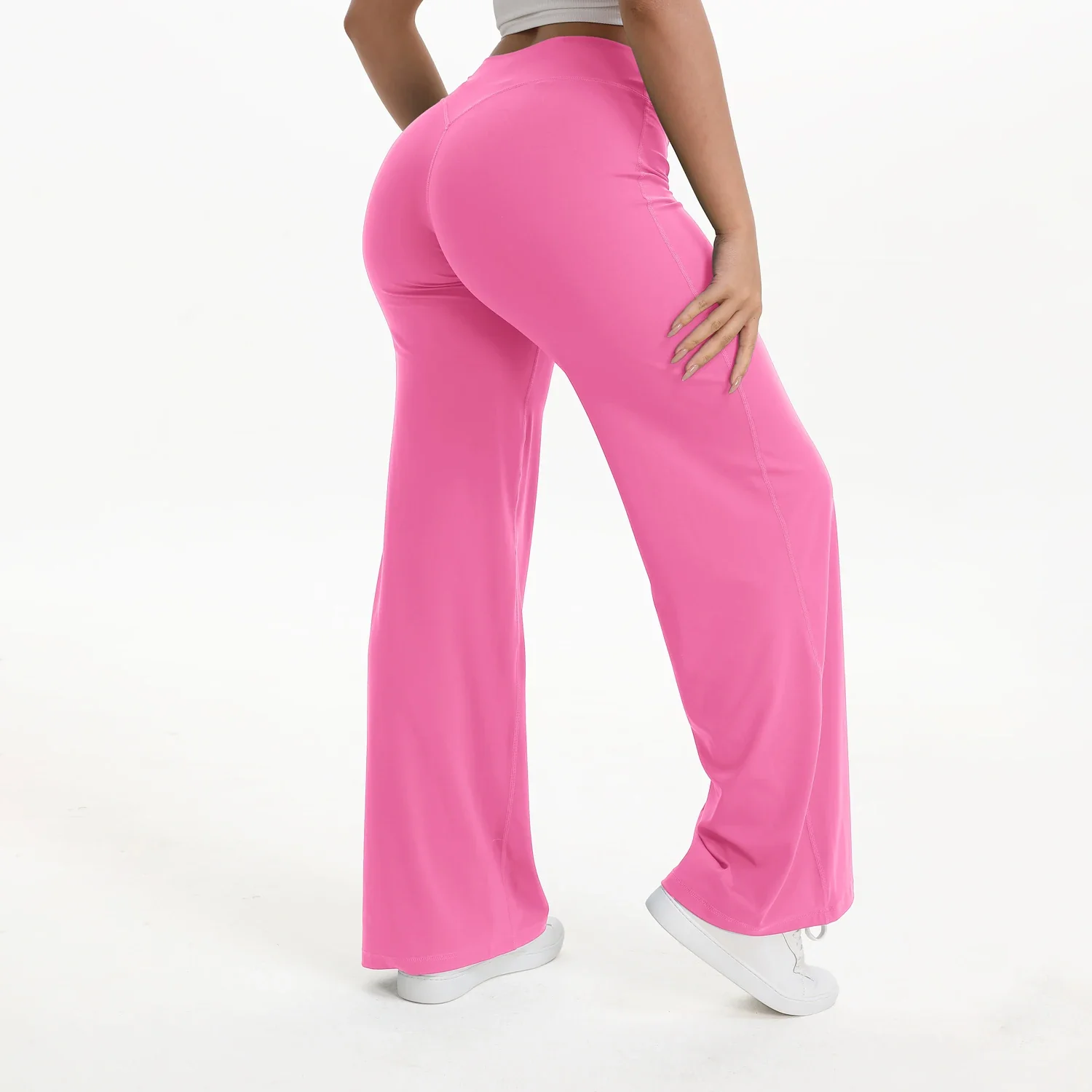 Ceylan Women’s High Waist Straight Leg Yoga Pants Stretch - Image 2
