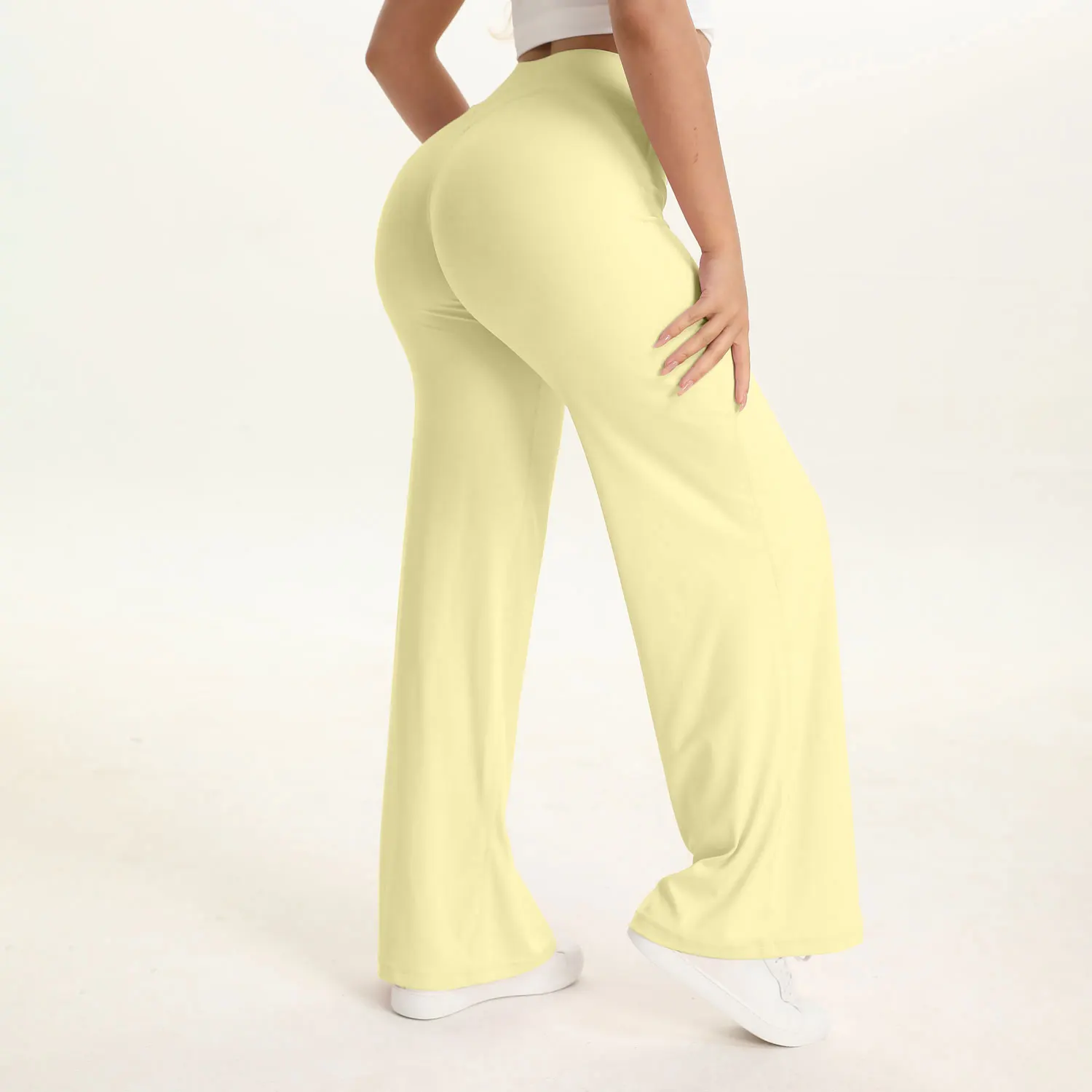 Ceylan Women’s High Waist Straight Leg Yoga Pants Stretch - Image 25