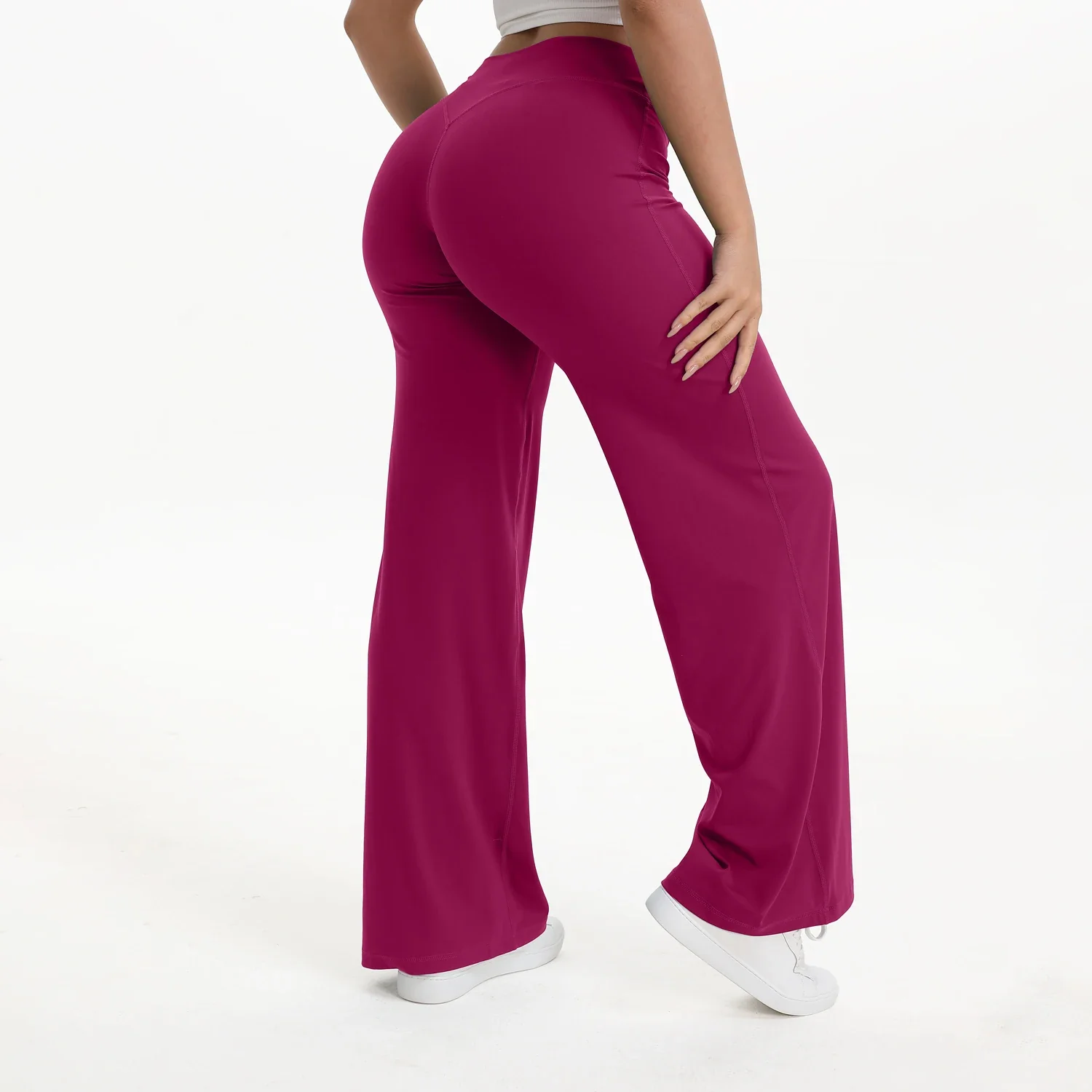 Ceylan Women’s High Waist Straight Leg Yoga Pants Stretch - Image 49