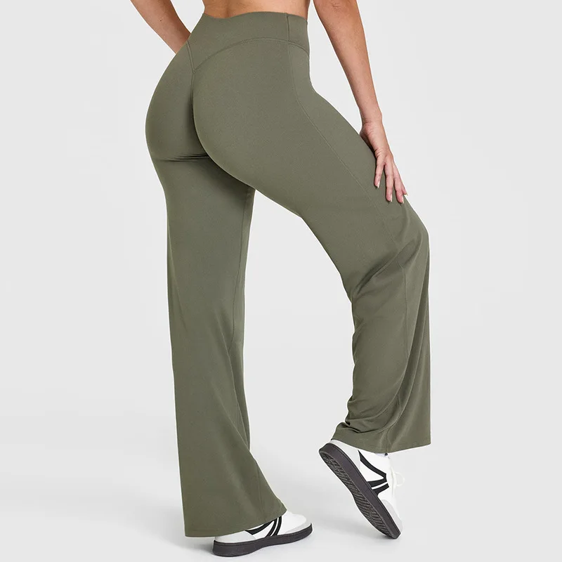 Ceylan Women’s High Waist Straight Leg Yoga Pants Stretch - Image 69