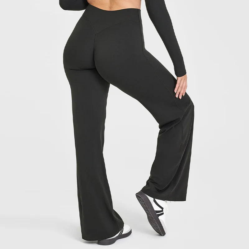 Ceylan Women’s High Waist Straight Leg Yoga Pants Stretch - Image 70