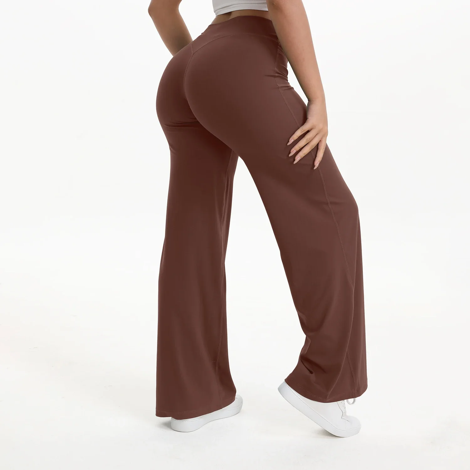 Ceylan Women’s High Waist Straight Leg Yoga Pants Stretch - Image 8
