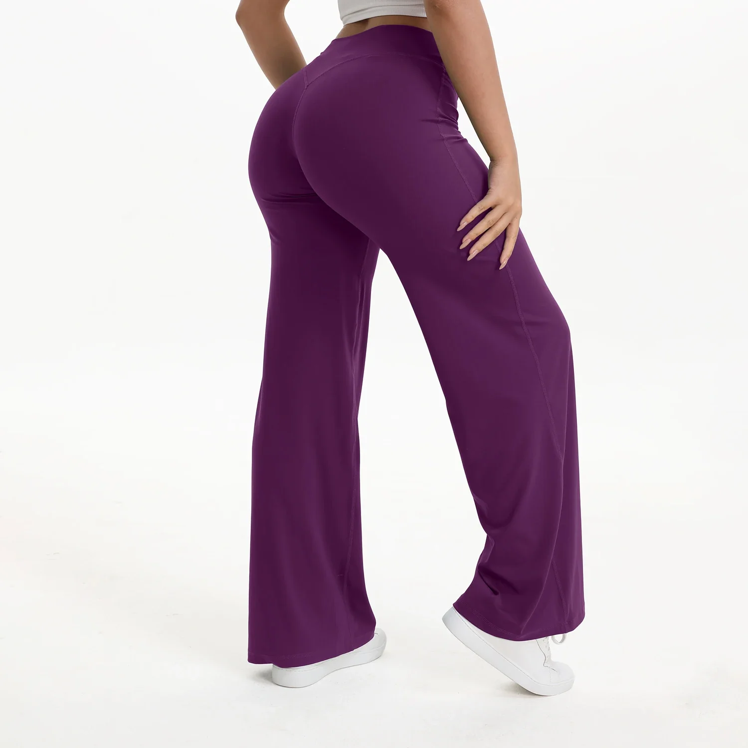 Ceylan Women’s High Waist Straight Leg Yoga Pants Stretch - Image 9