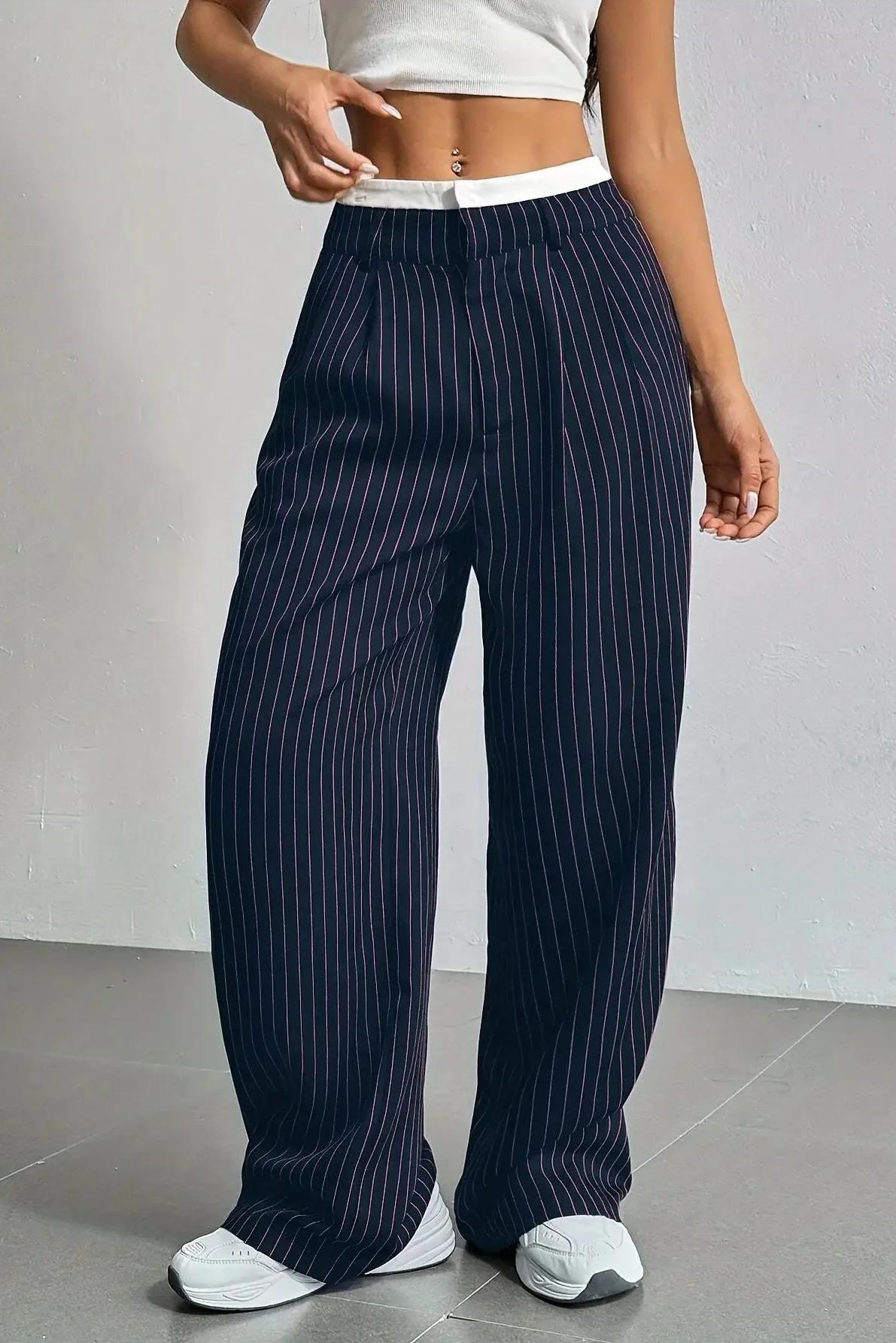 Ceylan Women¡¯s High Waisted Wide Leg Pants Soft Lounge Fit - Image 7