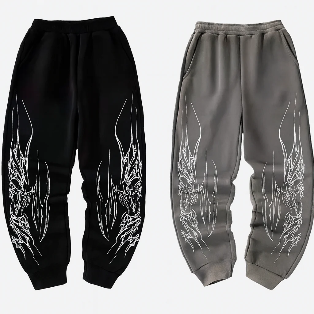 Ceylan Women¡¯s Joggers Razor Wire Graphic Print - Image 3