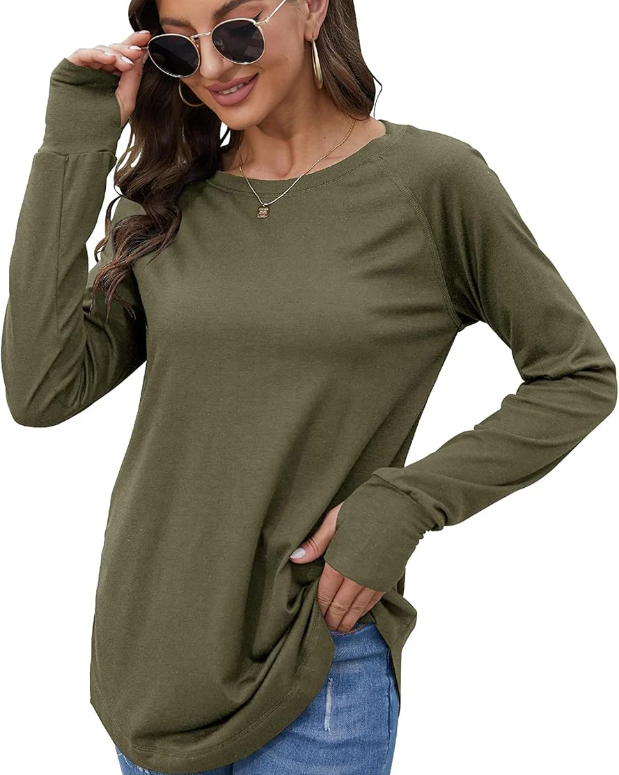 Ceylan Women¡¯s Long Sleeve Tunic Top With Thumbhole Cuffs - Image 3