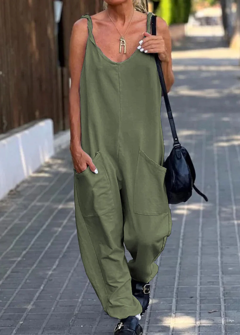 Ceylan Women's Loose Fit Jumpsuit with Oversized Patch Pockets - Image 5