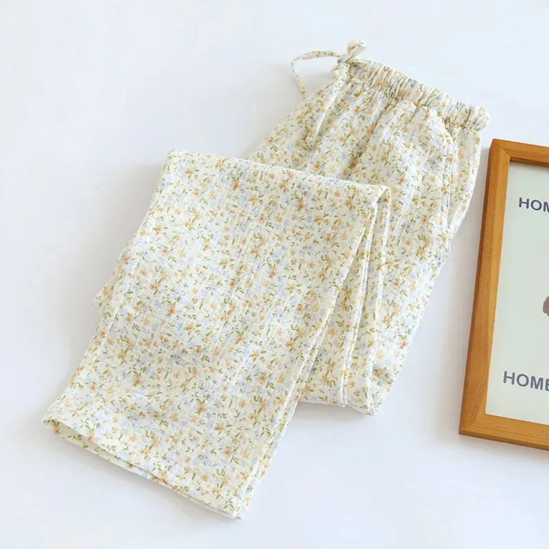 Ceylan Women’s Muslin Pajama Set Soft Cotton Gauze Lounge - Image 14