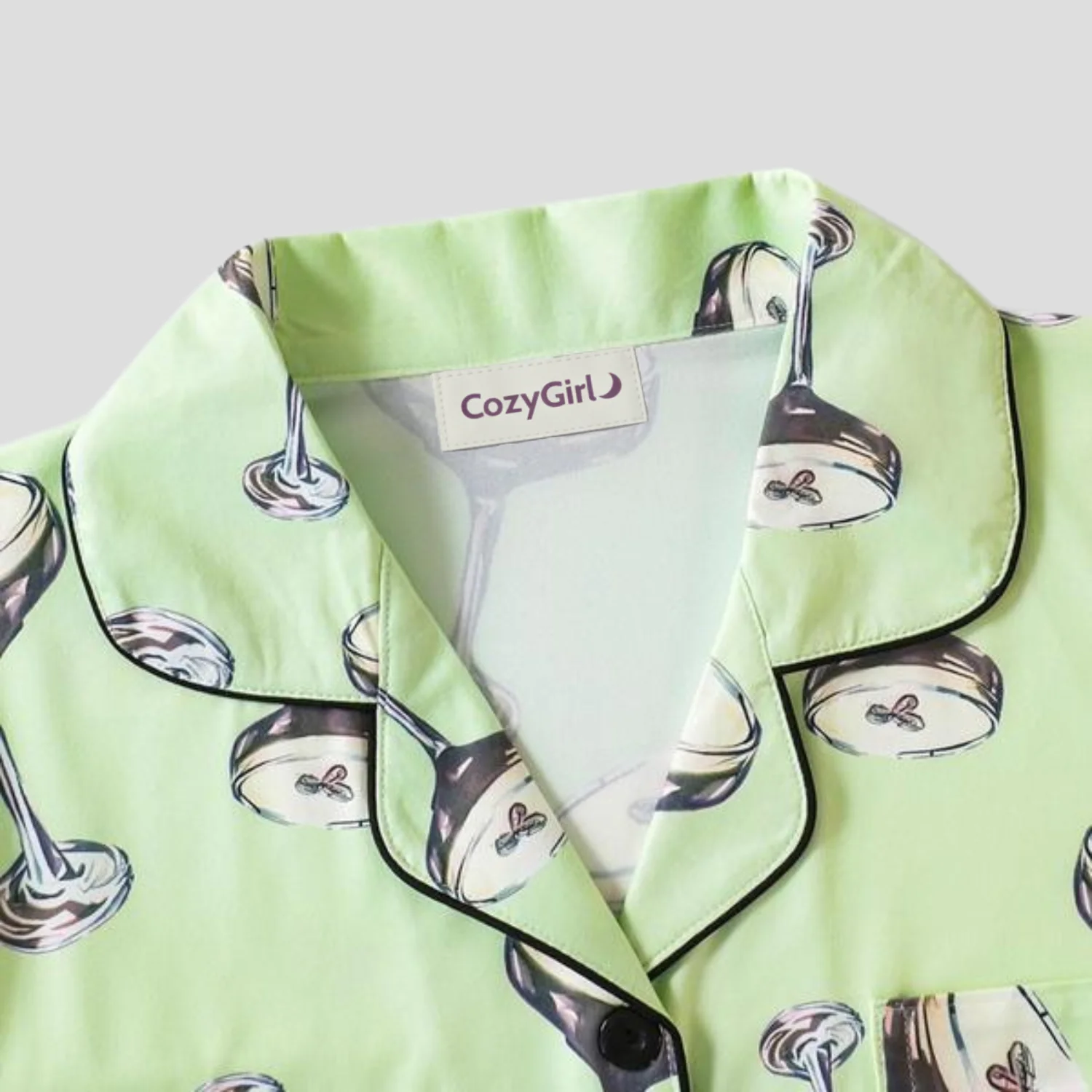 Ceylan Women¡¯s Pajama Set Short Sleeve Button-Up - Image 9