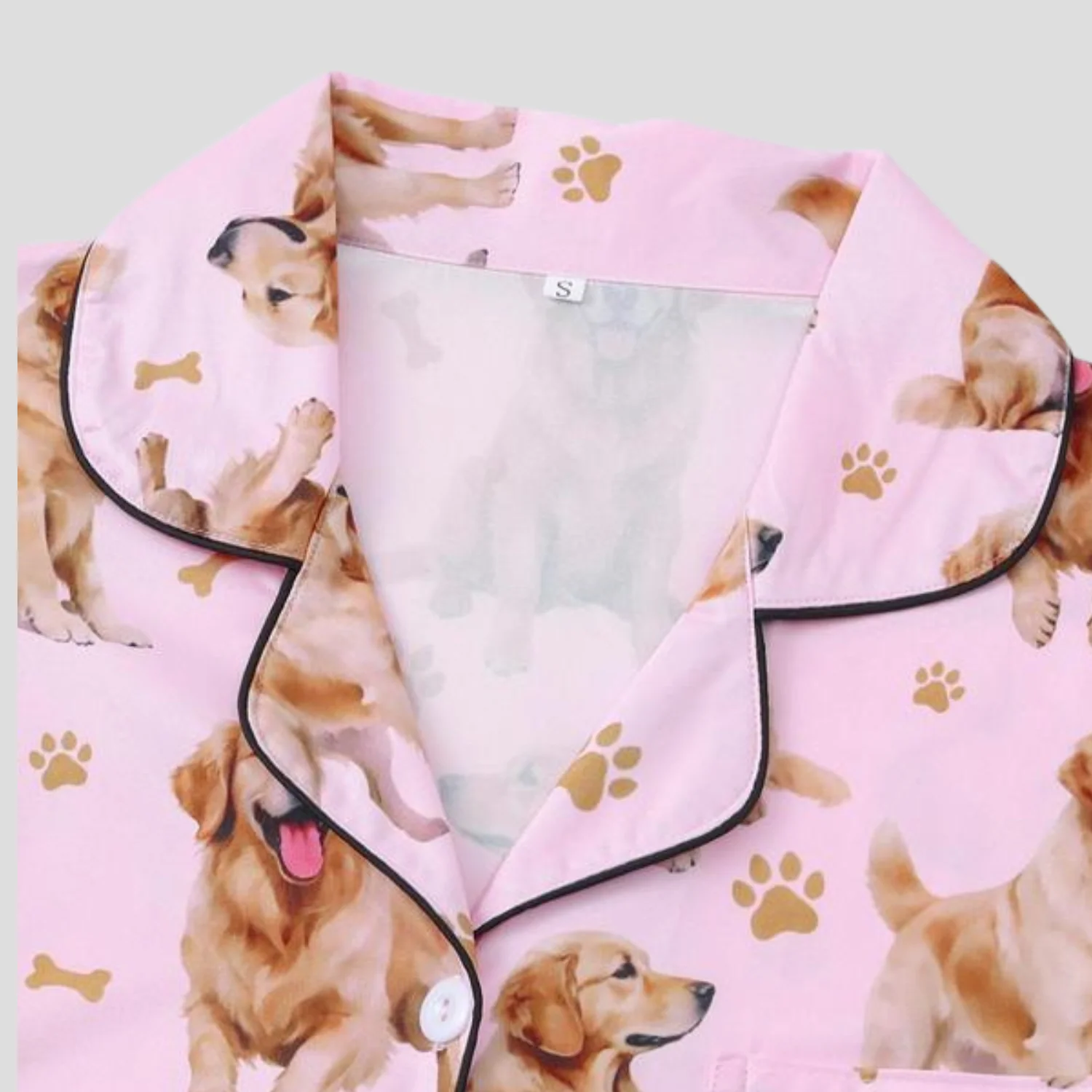 Ceylan Women¡¯s Pajama Set with Golden Retriever Print - Image 6