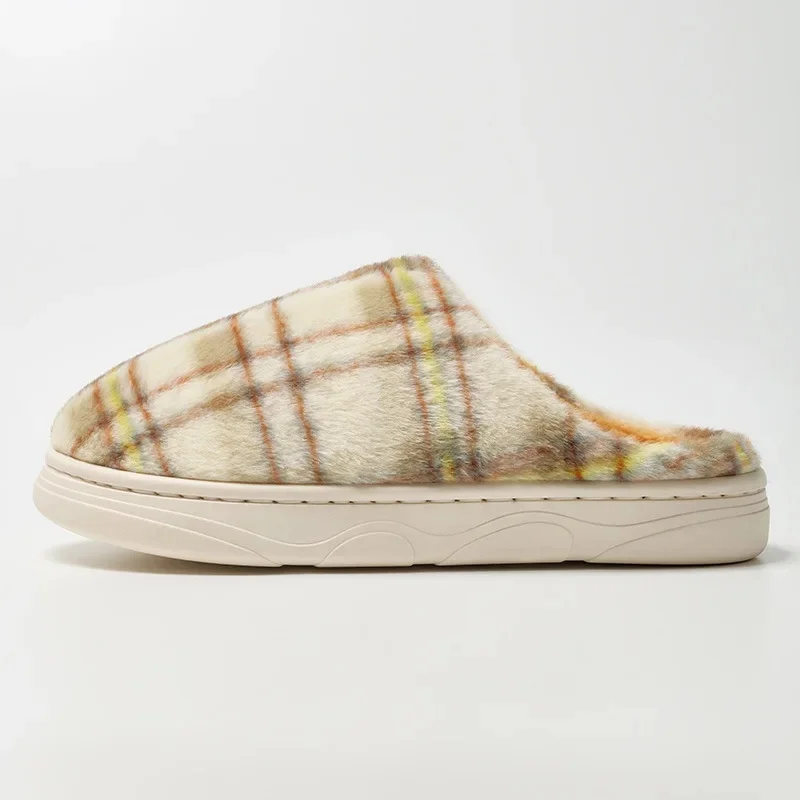 Ceylan Women’s Plaid House Slippers Warm Fleece Scuffs - Image 5