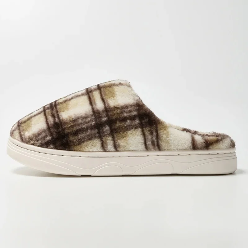 Ceylan Women’s Plaid House Slippers Warm Fleece Scuffs - Image 6