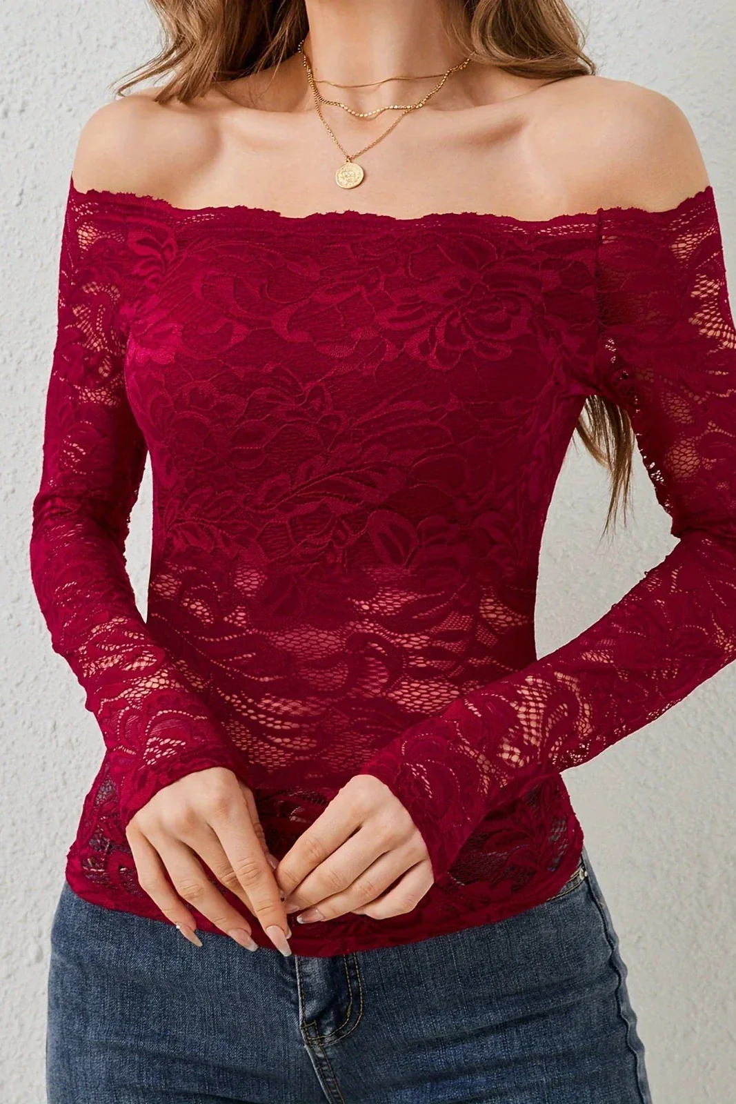 Ceylan Women’s Ribbed Knit Long Sleeve Midi Sweater Dress - Image 7