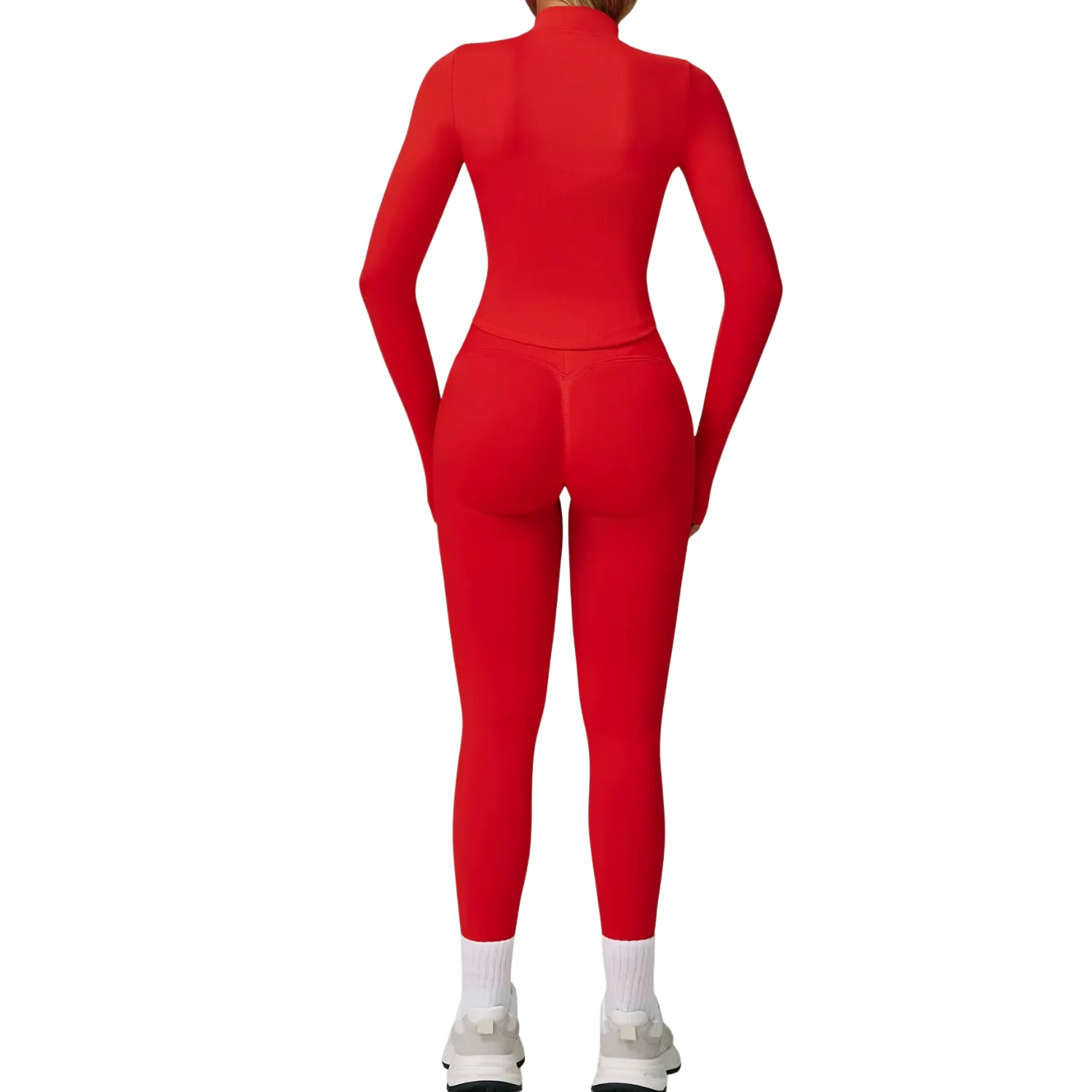 Ceylan  Women¡¯s Seamless High Waist Ribbed Yoga & Gym Set (3-Piece) - Image 9