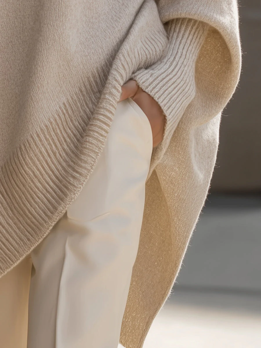 Ceylan Women¡¯s Oversized Tunic Sweater with Dolman Sleeves - Image 11