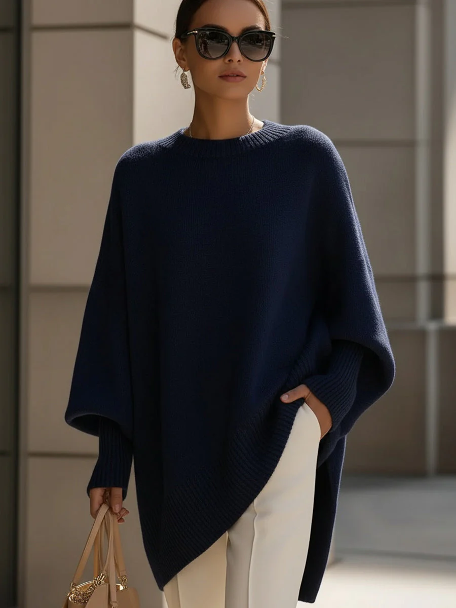 Ceylan Women¡¯s Oversized Tunic Sweater with Dolman Sleeves - Image 5