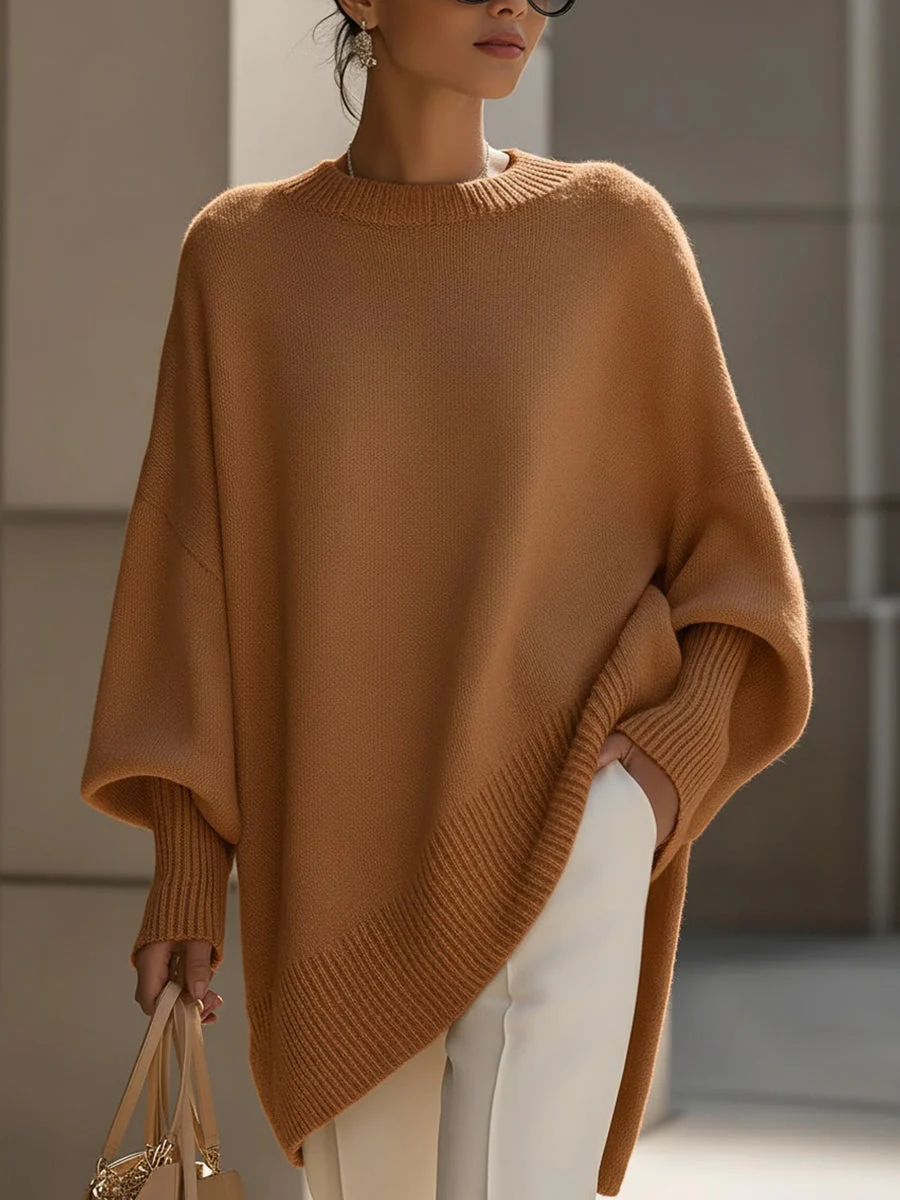 Ceylan Women¡¯s Oversized Tunic Sweater with Dolman Sleeves - Image 7