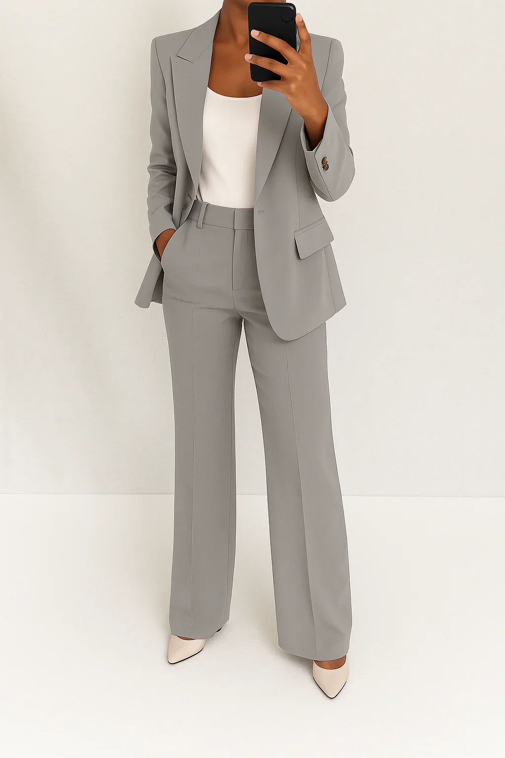Ceylan Women¡¯s Structured Two Piece Blazer & Trouser Set - Image 3