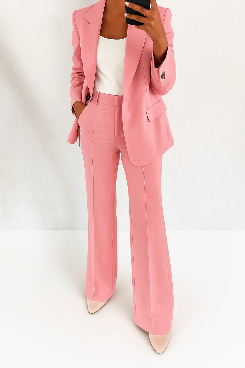 Ceylan Women¡¯s Structured Two Piece Blazer & Trouser Set - Image 6