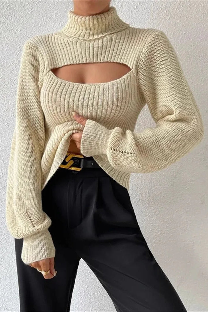 Ceylan Women’s Textured Knit Sweater Cozy Pullover Top - Image 4