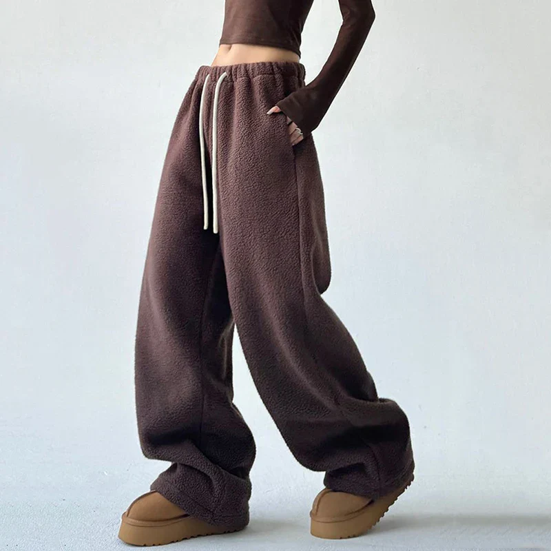 Ceylan Women¡¯s Wide Leg CloudSoft Blanket Pants Oversized Fit - Image 9