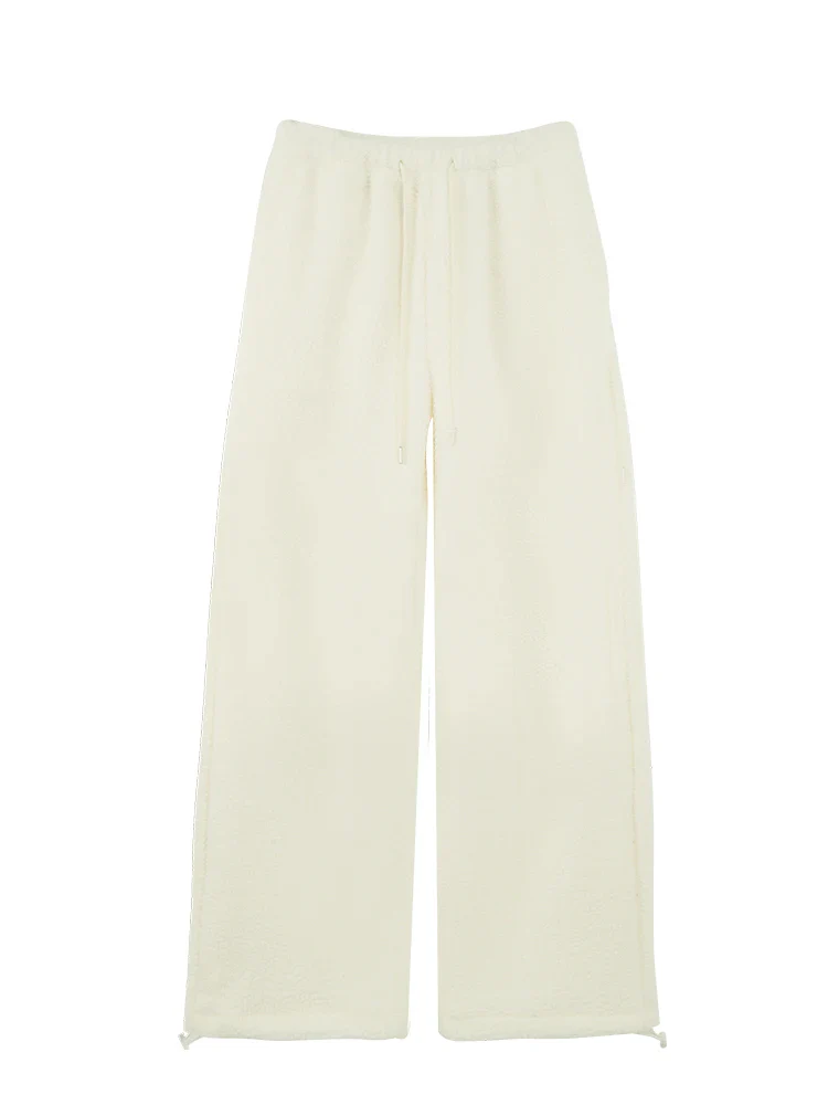 Ceylan Women¡¯s Wide Leg Fleece Blanket Pants Loungewear Trousers - Image 3