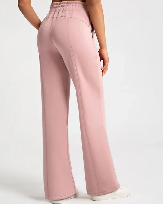 Ceylan Women’s Wide Leg Knit Pants Drawstring Waist - Image 9