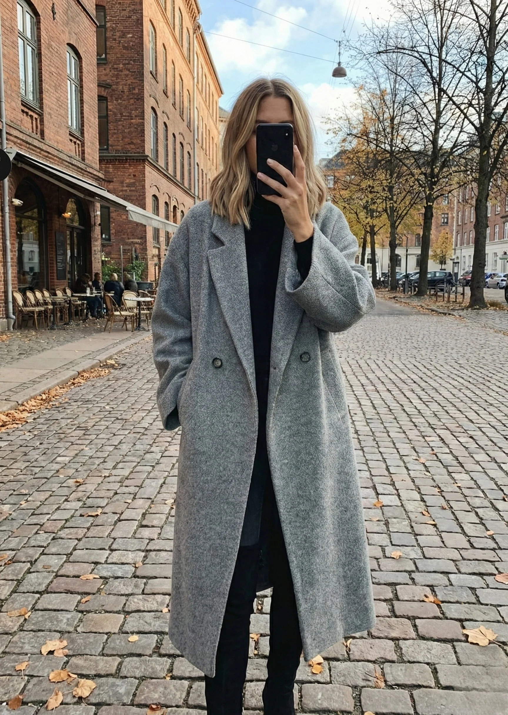 Ceylan Women’s Wool-Blend Oversized Maxi Coat - Image 2